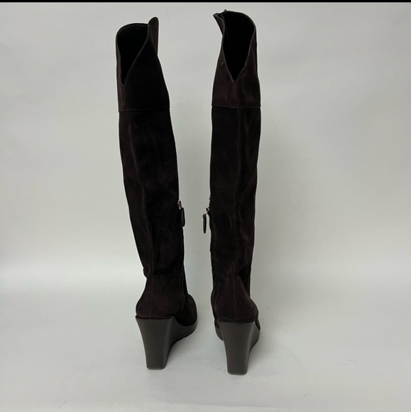 Rebecca Minkoff Lottee Over the Knee Boot in Brown Suede - Picture 7 of 9